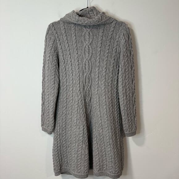 Aran Crafts Gray Cable Knit Cardigan - Picture 3 of 8